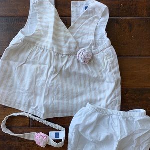 Janie and Jack three piece baby girl outfit